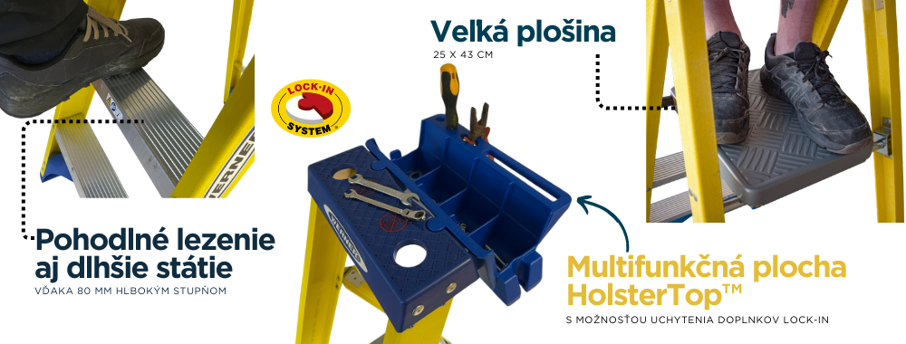 SK 717 Sklolaminatove schodiky s plosinou Werner detail 1